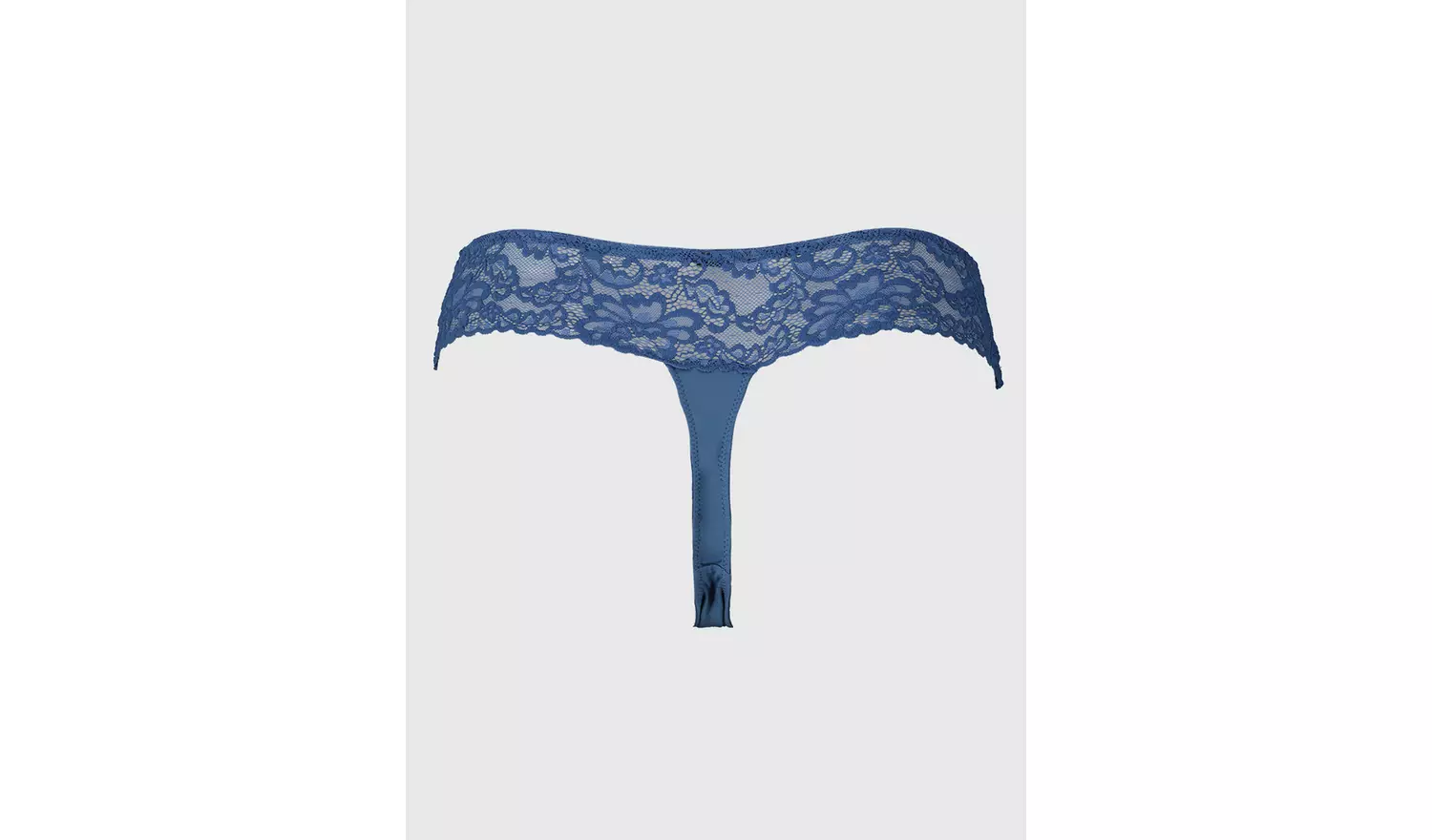 Blue Lace Galloon Thong - 16