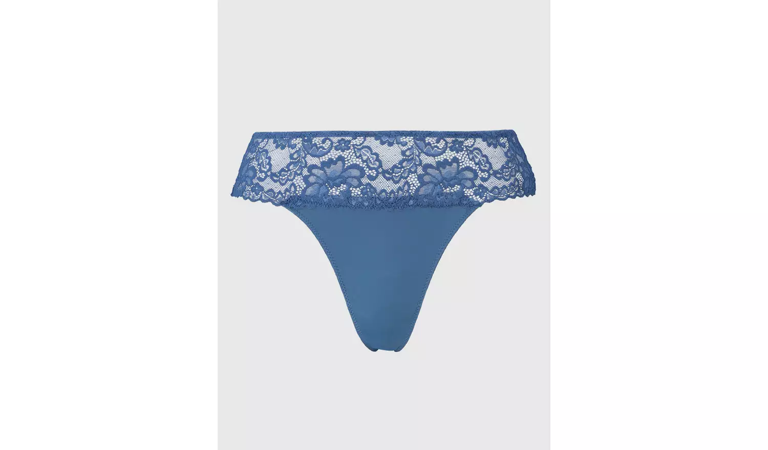 Blue Lace Galloon Thong - 26