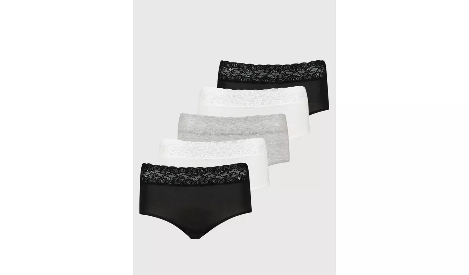 Mono Comfort Lace Full Knickers 5 Pack 26