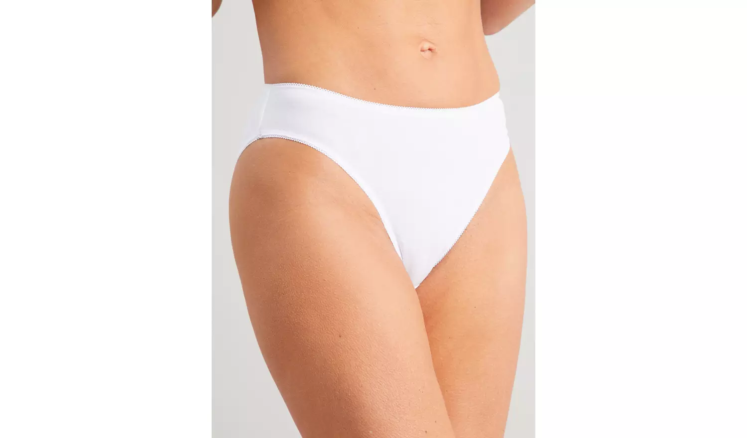 White High Leg Knickers 5 Pack 8
