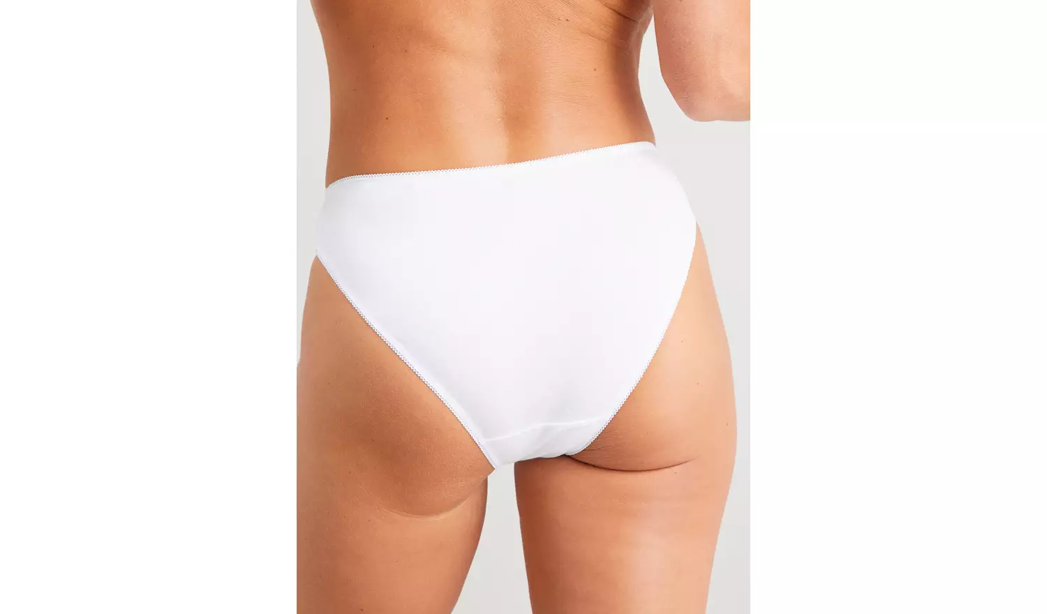 White High Leg Knickers 5 Pack 10