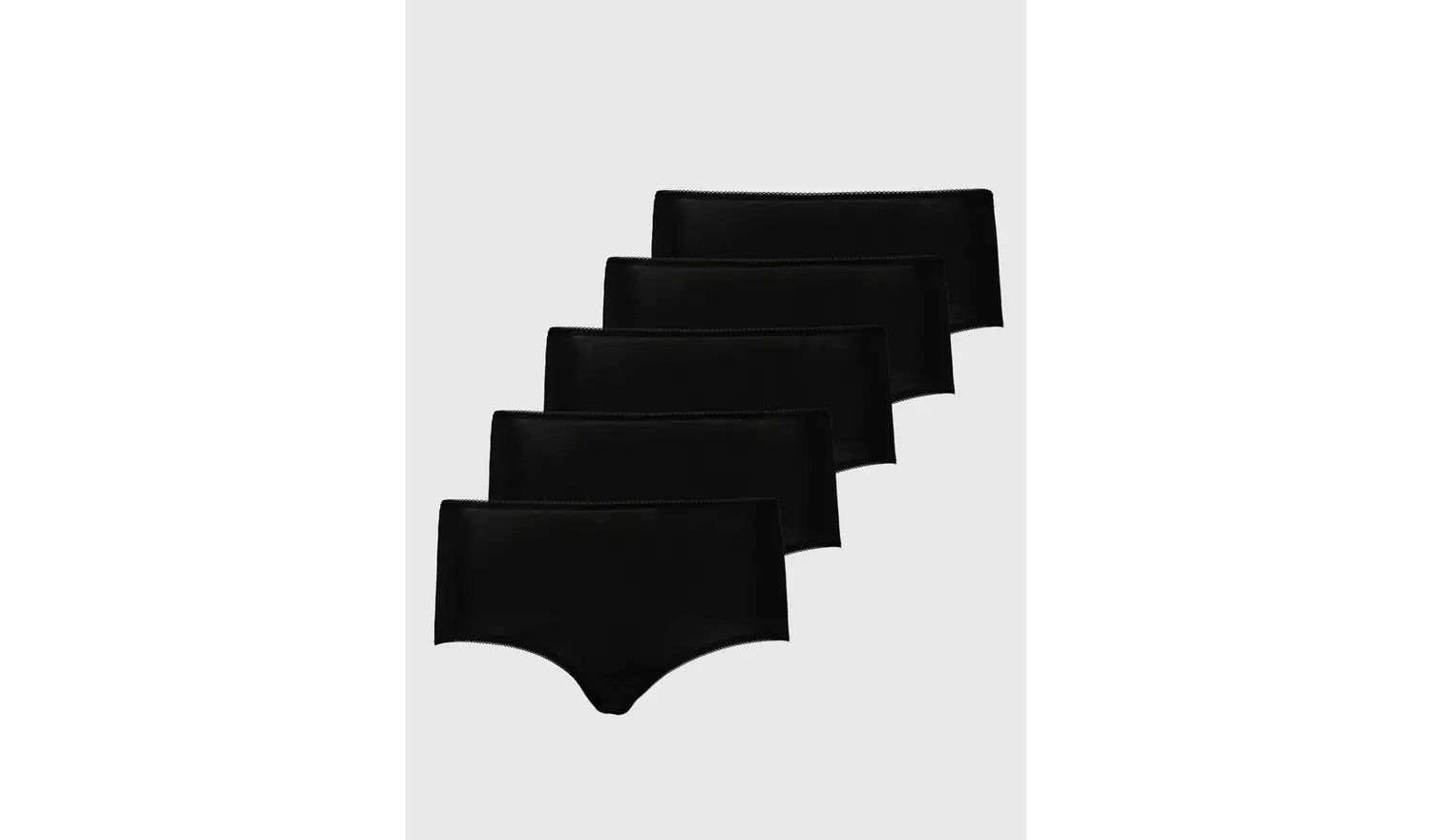 Black Midi Knickers 5 Pack - 20