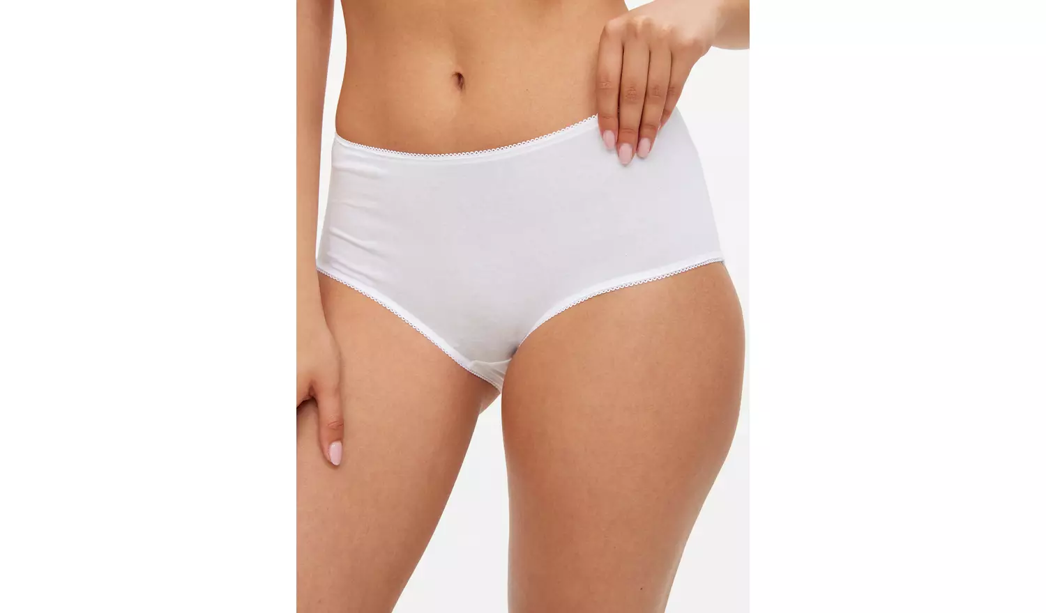 White Midi Knickers 5 Pack 12
