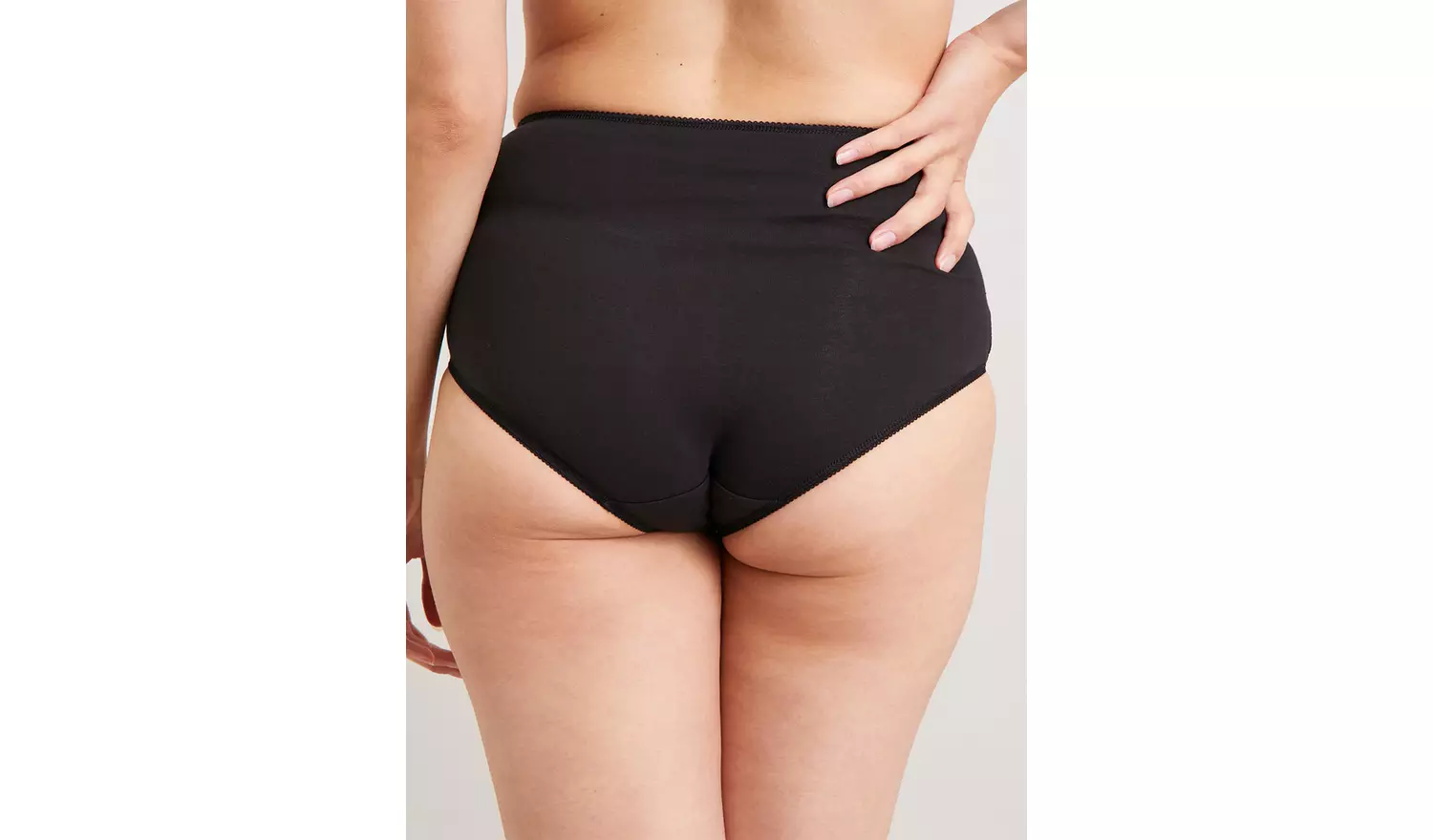 Black Full Knickers 5 Pack 8