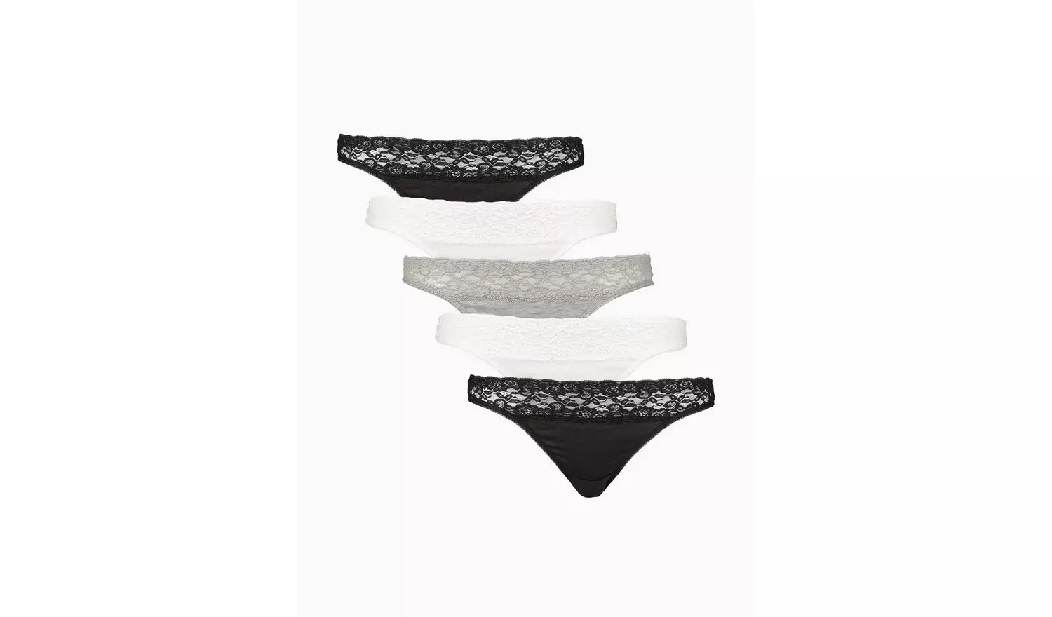 Mono Comfort Lace Thong 5 Pack 18
