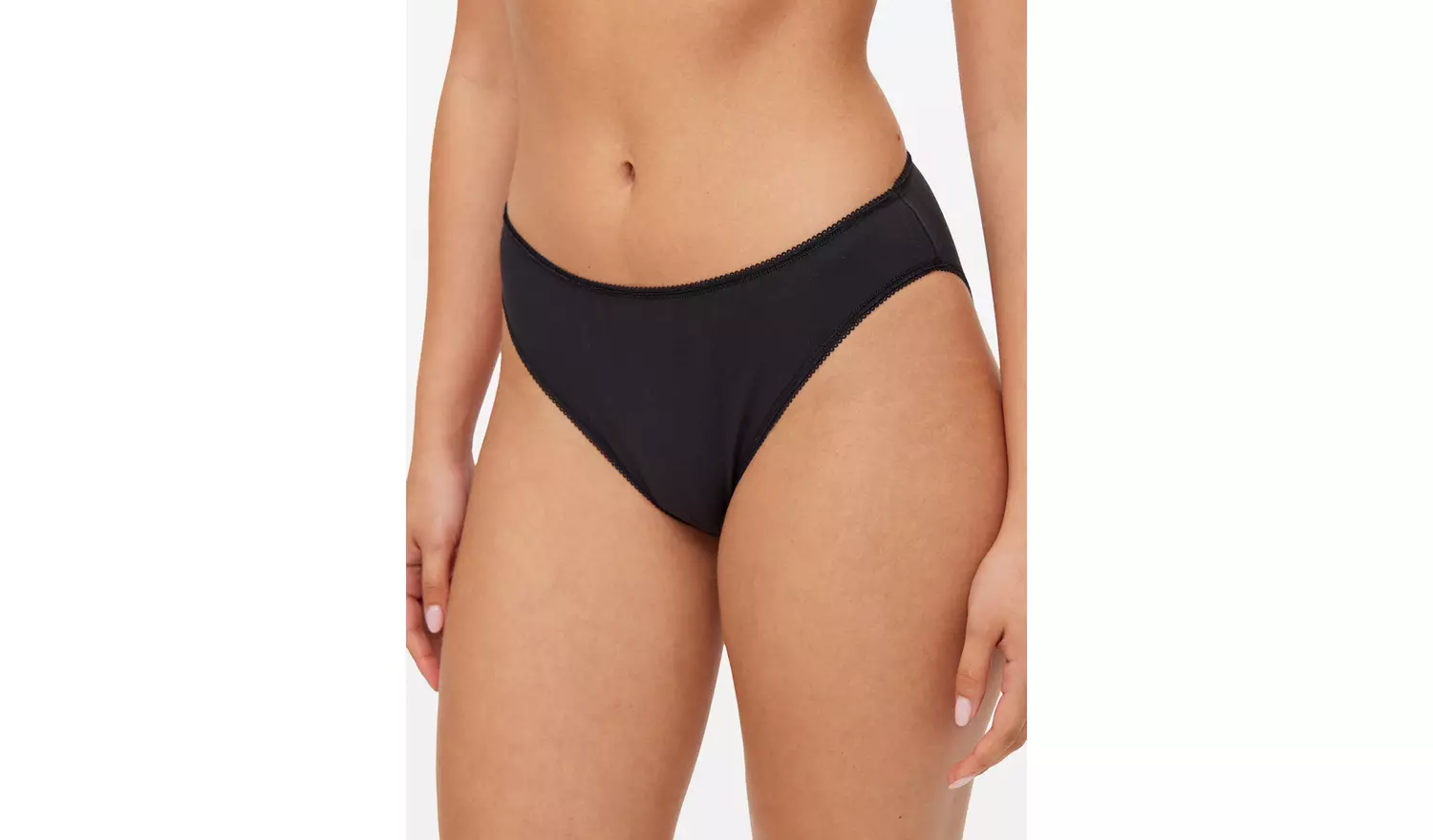 Plain High Leg Knickers 5 Pack 14