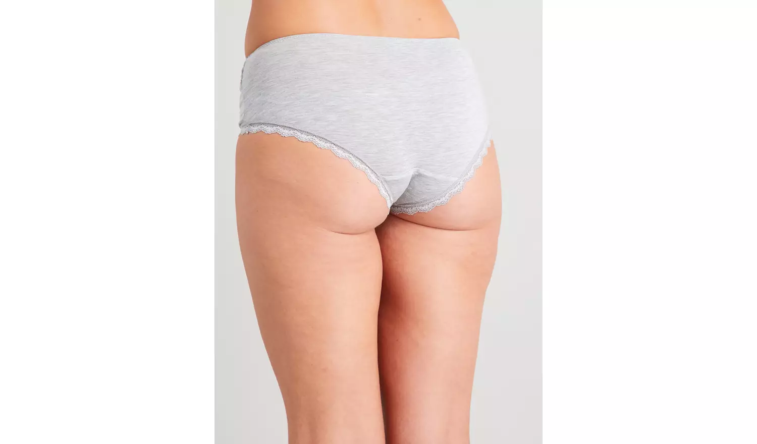 Grey, Black & White Lace Top Knicker Shorts 3 Pack - 20