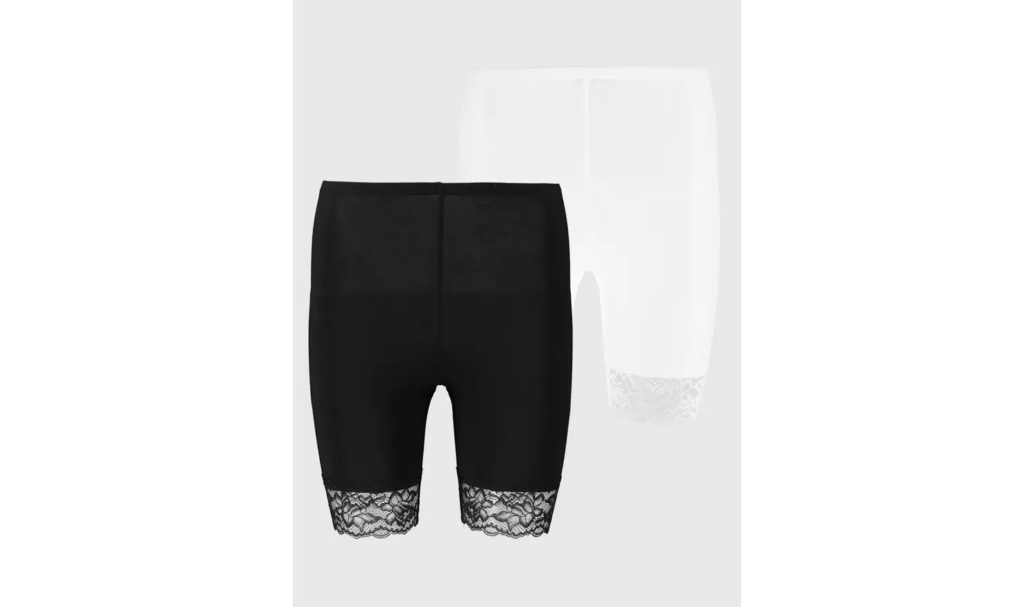 Black & White Anti-Rub Shorts 2 Pack - 10