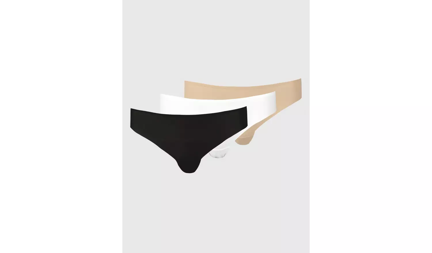 Black, White & Beige Brazilian No VPL Knickers 3 Pack 24