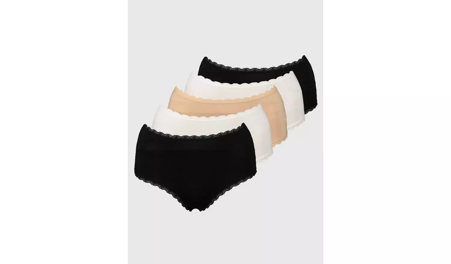 Plain Modal Blend Full Knickers 5 Pack 14