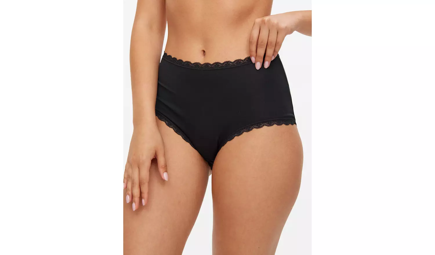 Plain Modal Blend Full Knickers 5 Pack 12