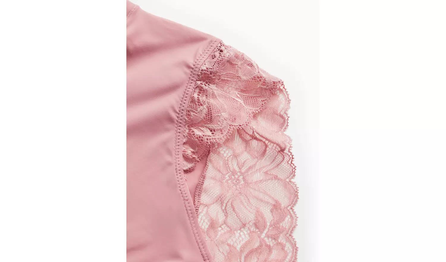 Blush Pink Floral Lace Full Knickers24