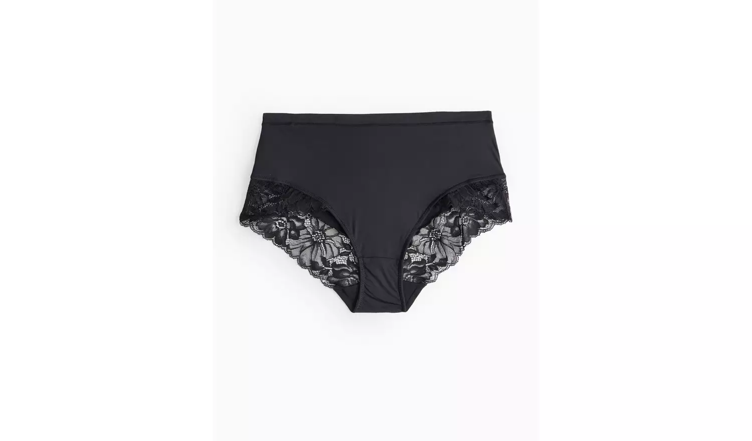 Black Floral Lace Full Knickers 12