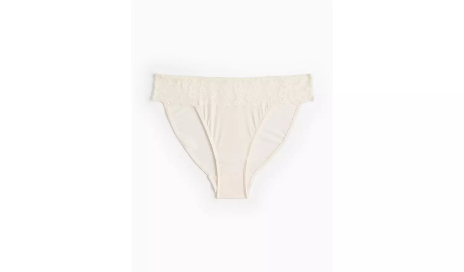 Ivory Floral Lace High Leg Knickers 8