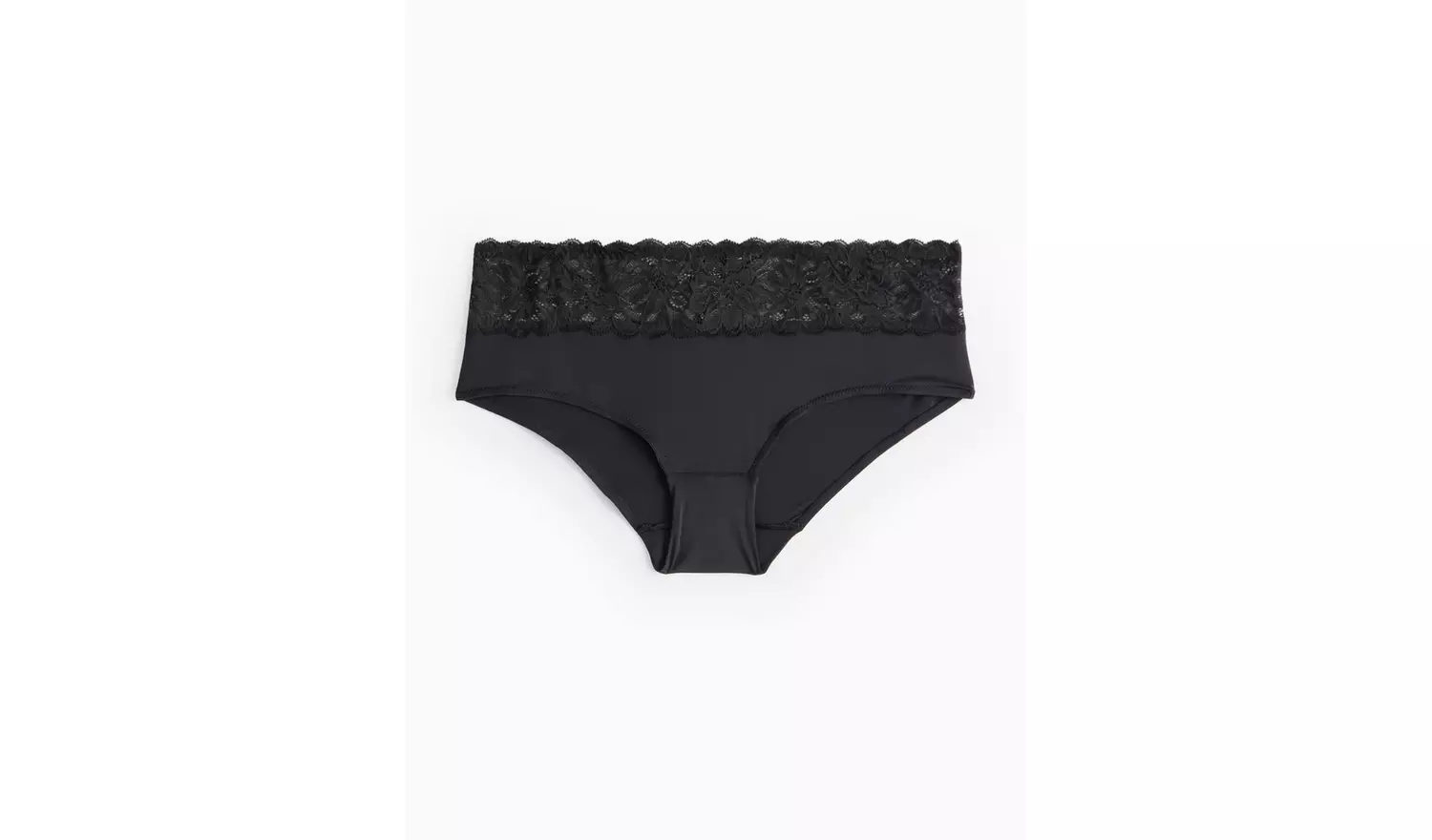 Black Floral Lace Shorts Knickers 12