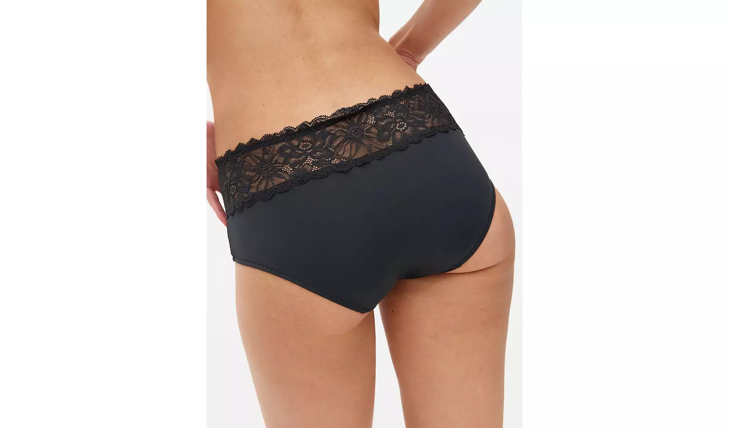 Black Floral Lace Shorts Knickers 20