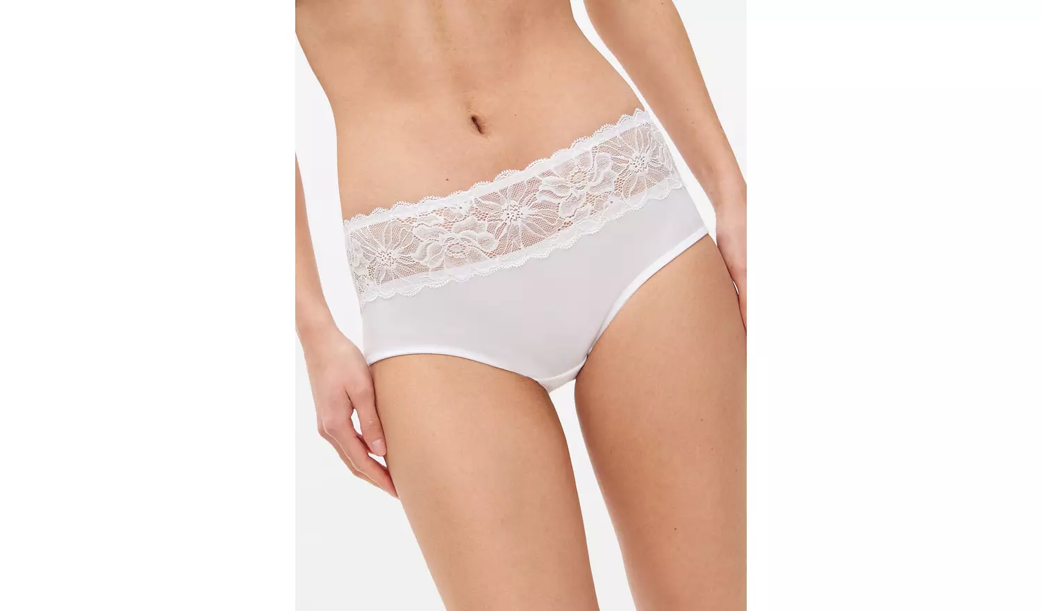 White Floral Lace Shorts Knickers 20
