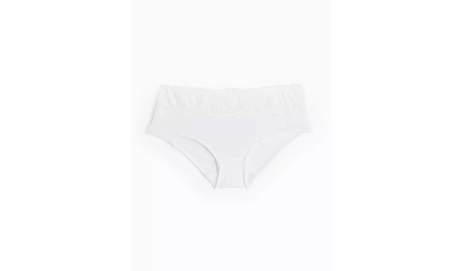 White Floral Lace Shorts Knickers 16