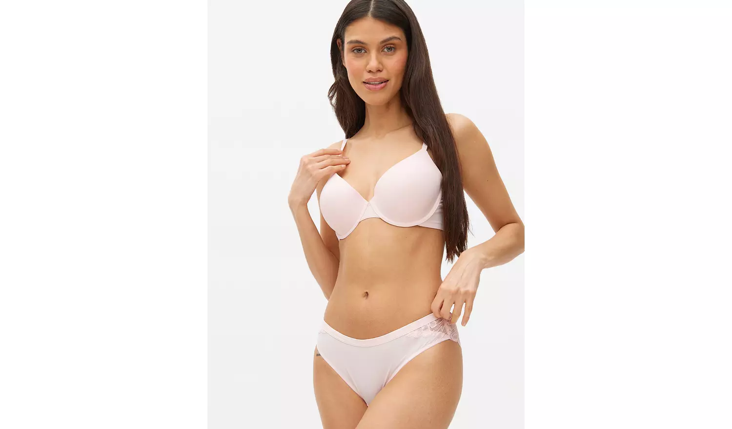 Pink Floral Lace Brazilian Knickers 10