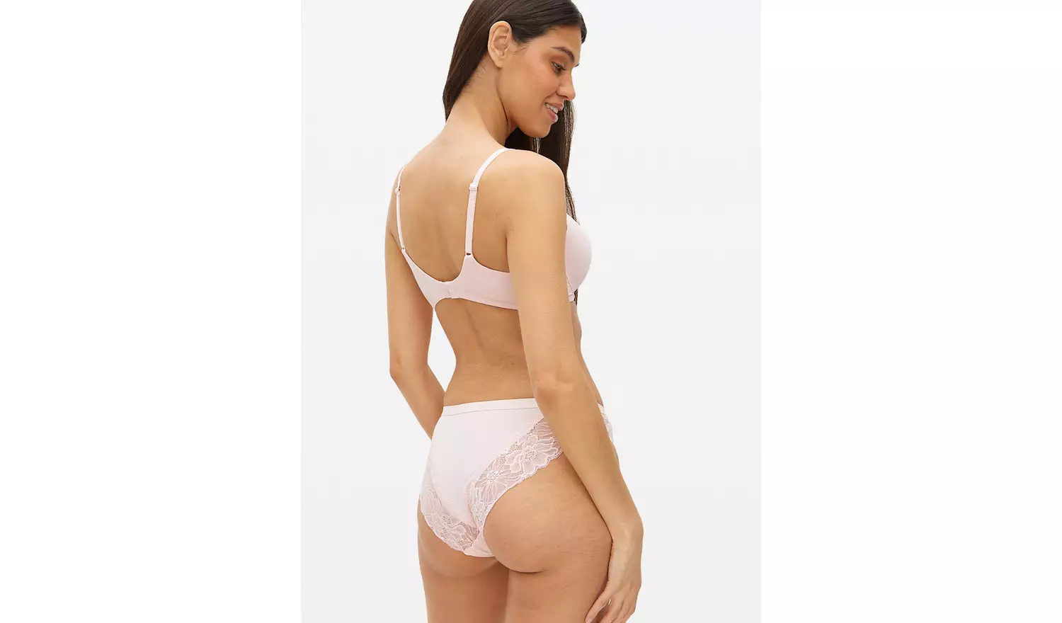 Pink Floral Lace Brazilian Knickers 10