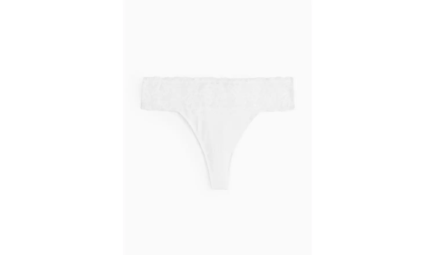 White Floral Lace Thong 20