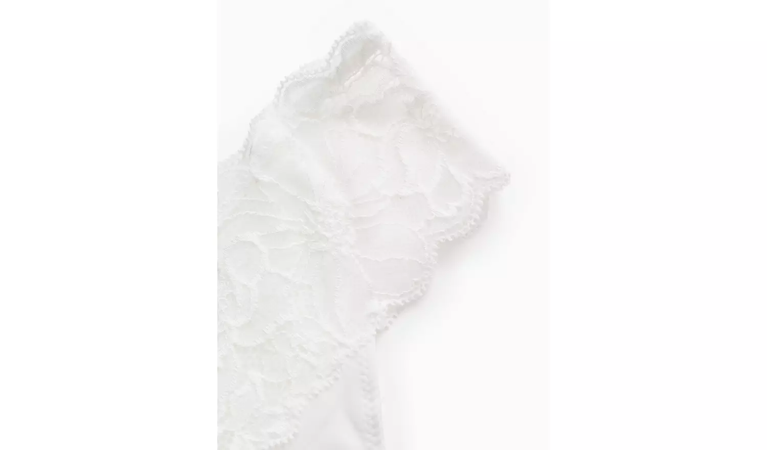 White Floral Lace Thong 16