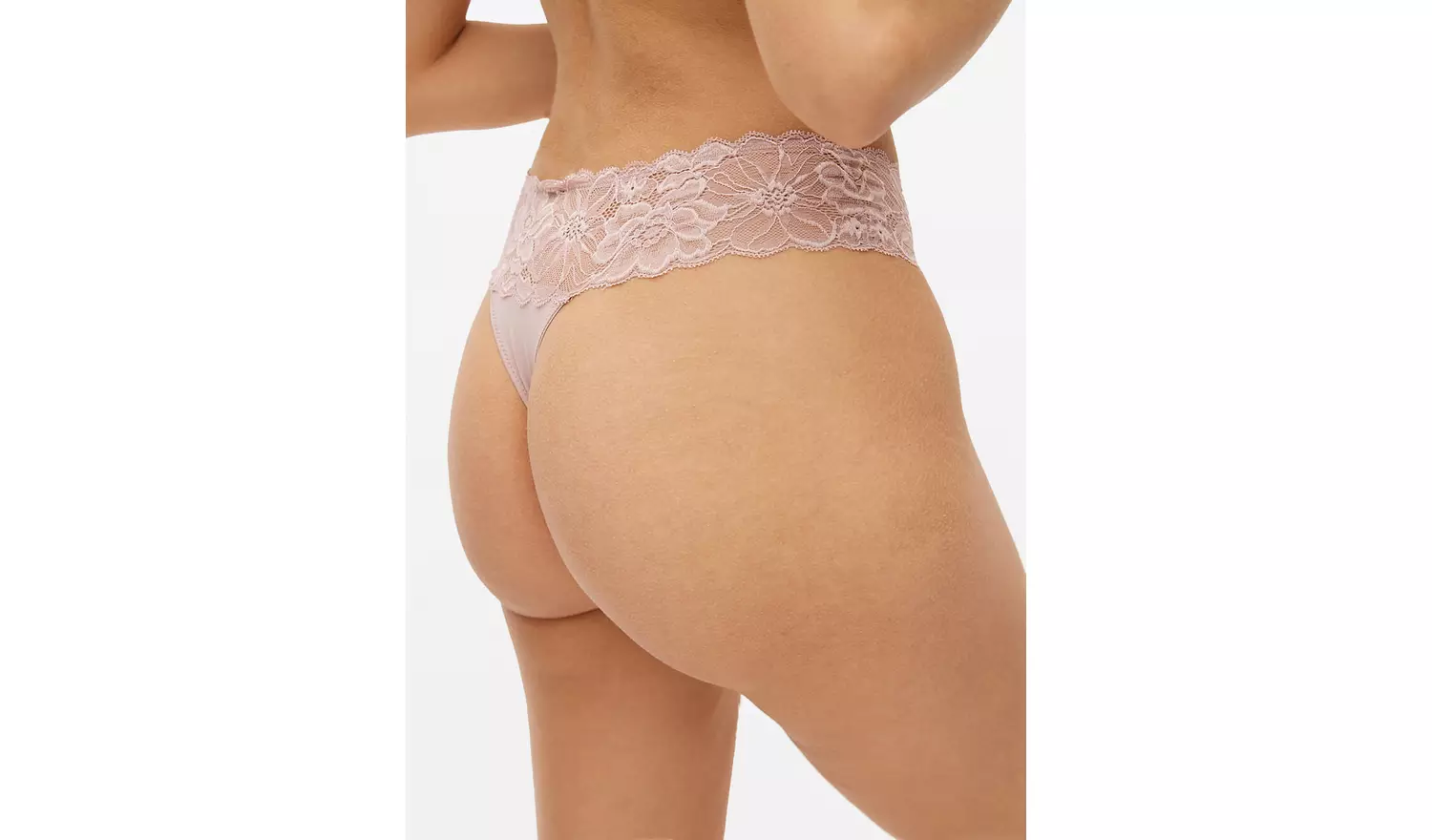 Mink Floral Lace Thong 20