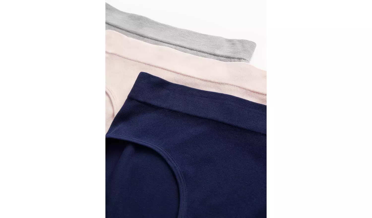 Plain Rib Seamfree High Leg Knickers 3 Pack XXL