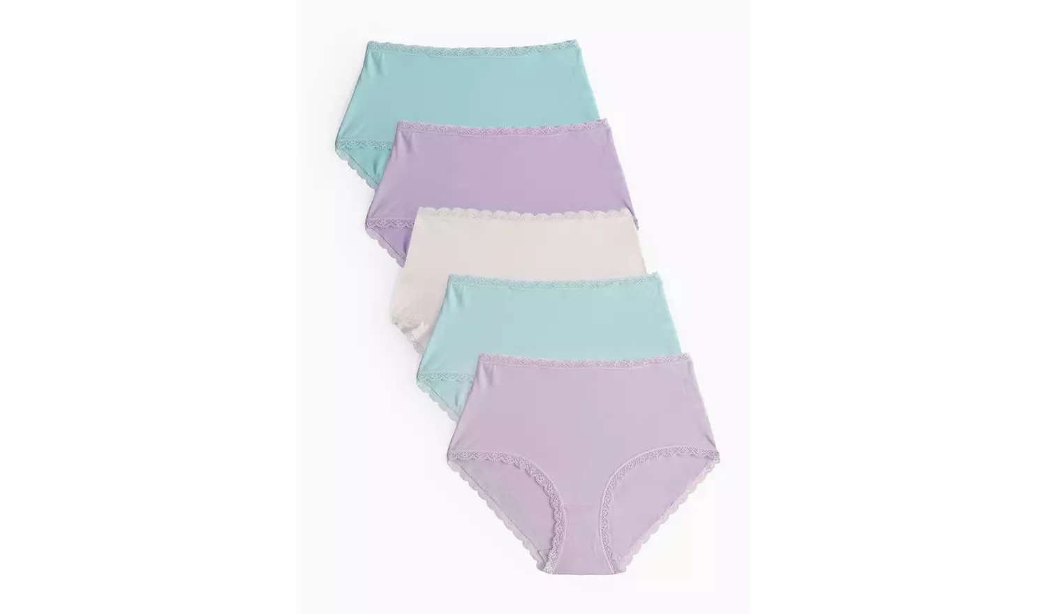 Pastel Soft Modal Blend Full Knickers 5 Pack 16