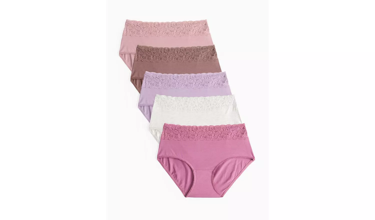 Tonal Comfort Lace Midi Knickers 5 Pack 20