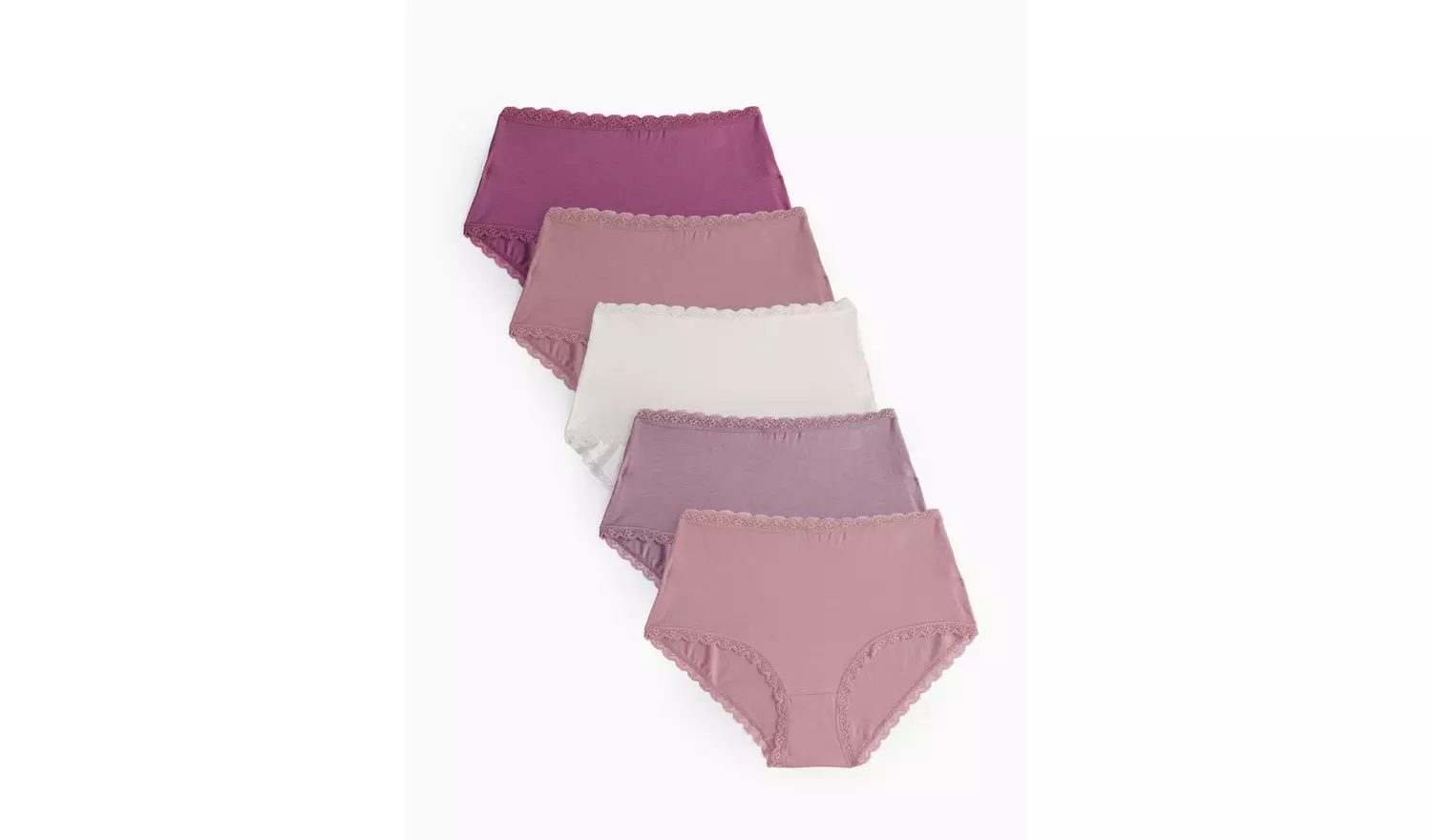 Purple Soft Modal Blend Full Knickers 5 Pack 20
