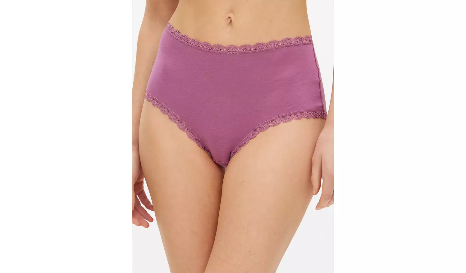 Purple Soft Modal Blend Full Knickers 5 Pack 24
