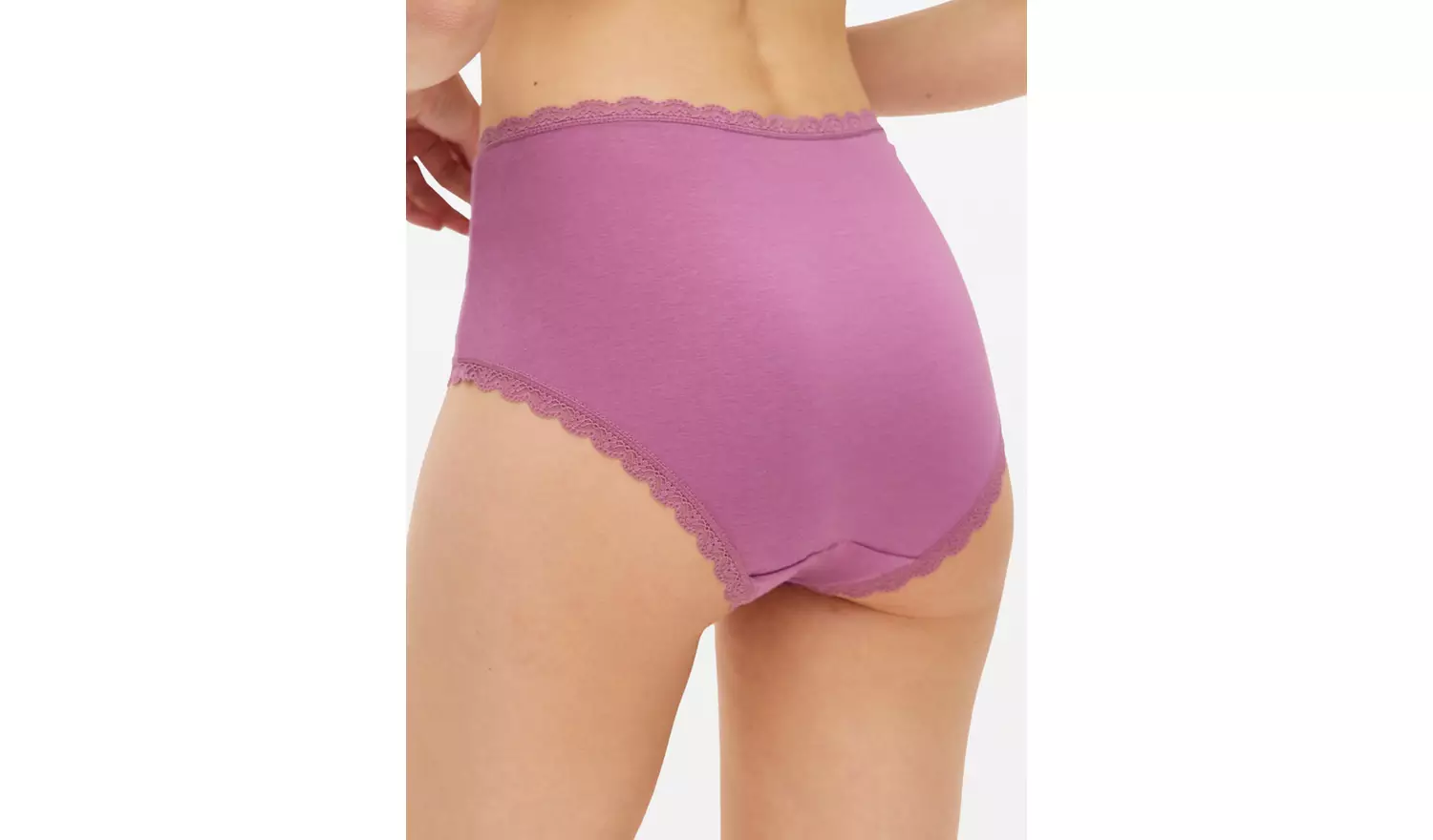 Purple Soft Modal Blend Full Knickers 5 Pack 16