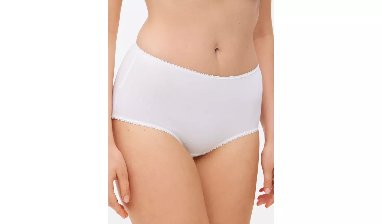 White Full Knickers 7 Pack 22