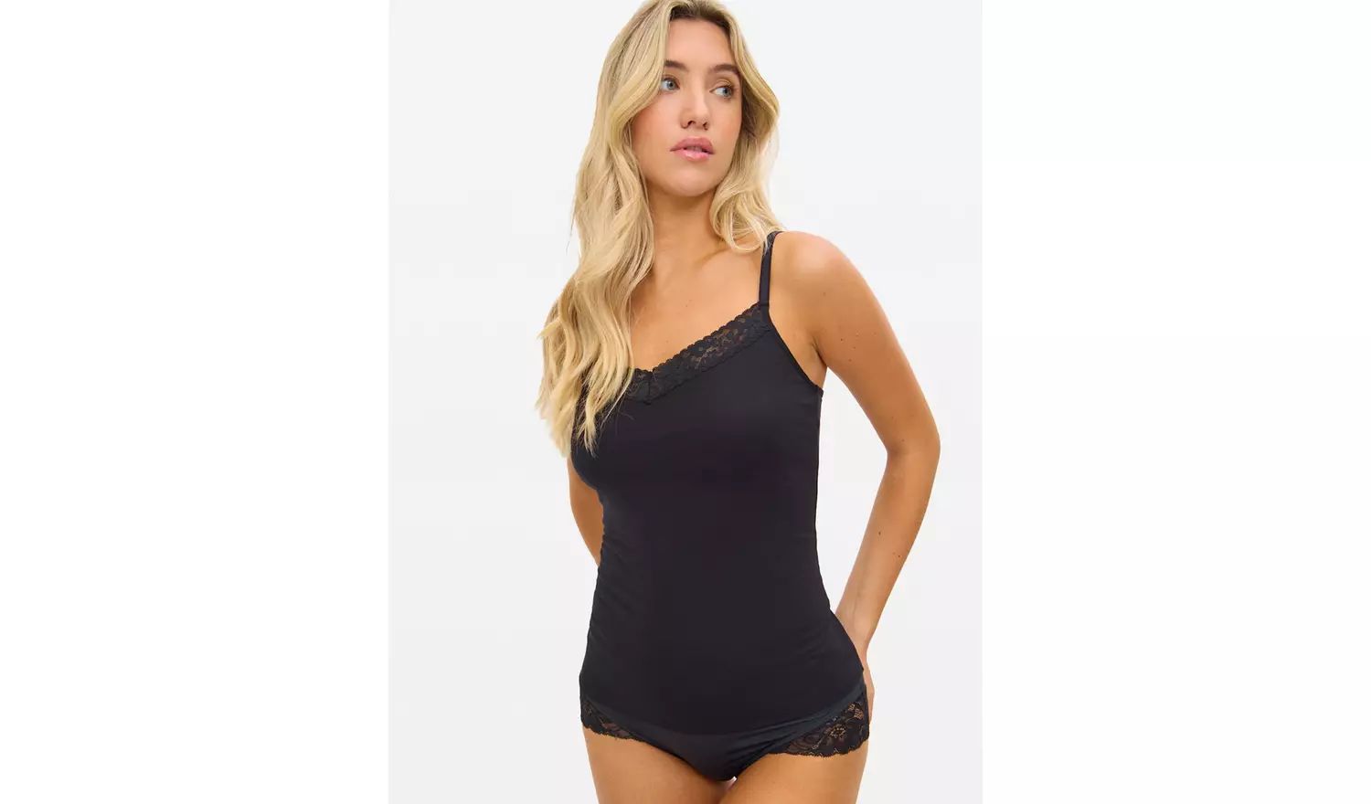 Secret Support Viscose Blend Cami In Black 12