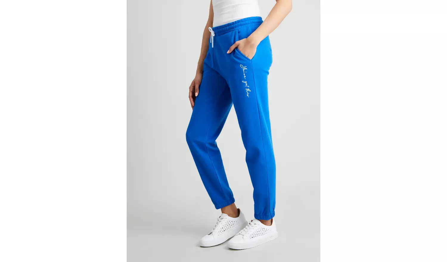 Blue You've Got This Slogan Joggers - 14