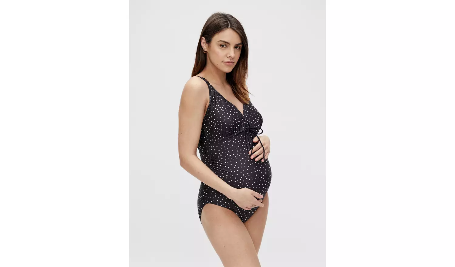 MAMALICIOUS Black Spot Maternity Swimsuit XL