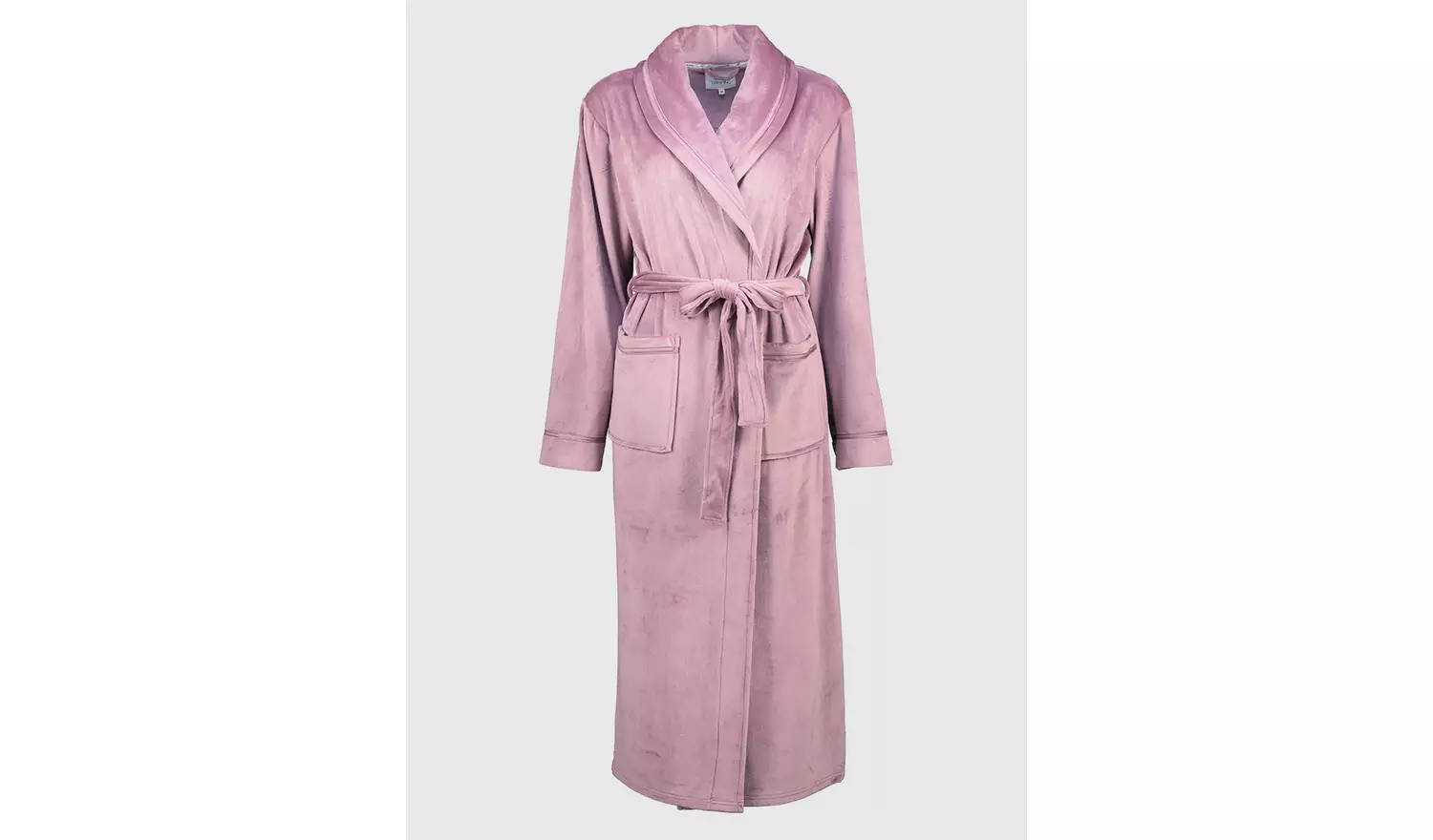 Mauve Velour Dressing Gown - XS