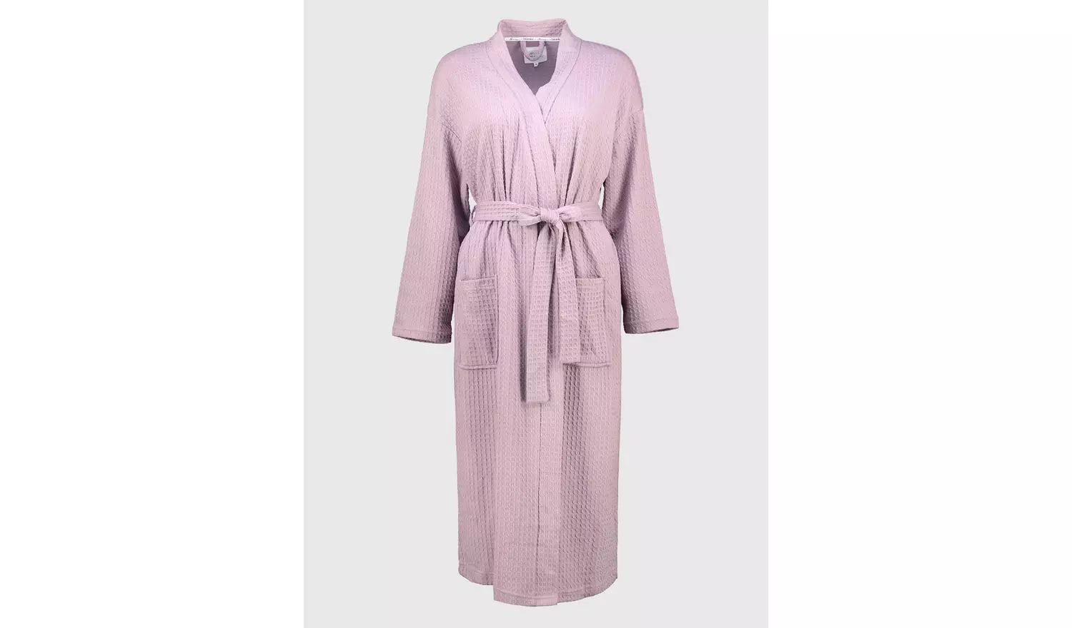 Mauve Waffle Dressing Gown - XS