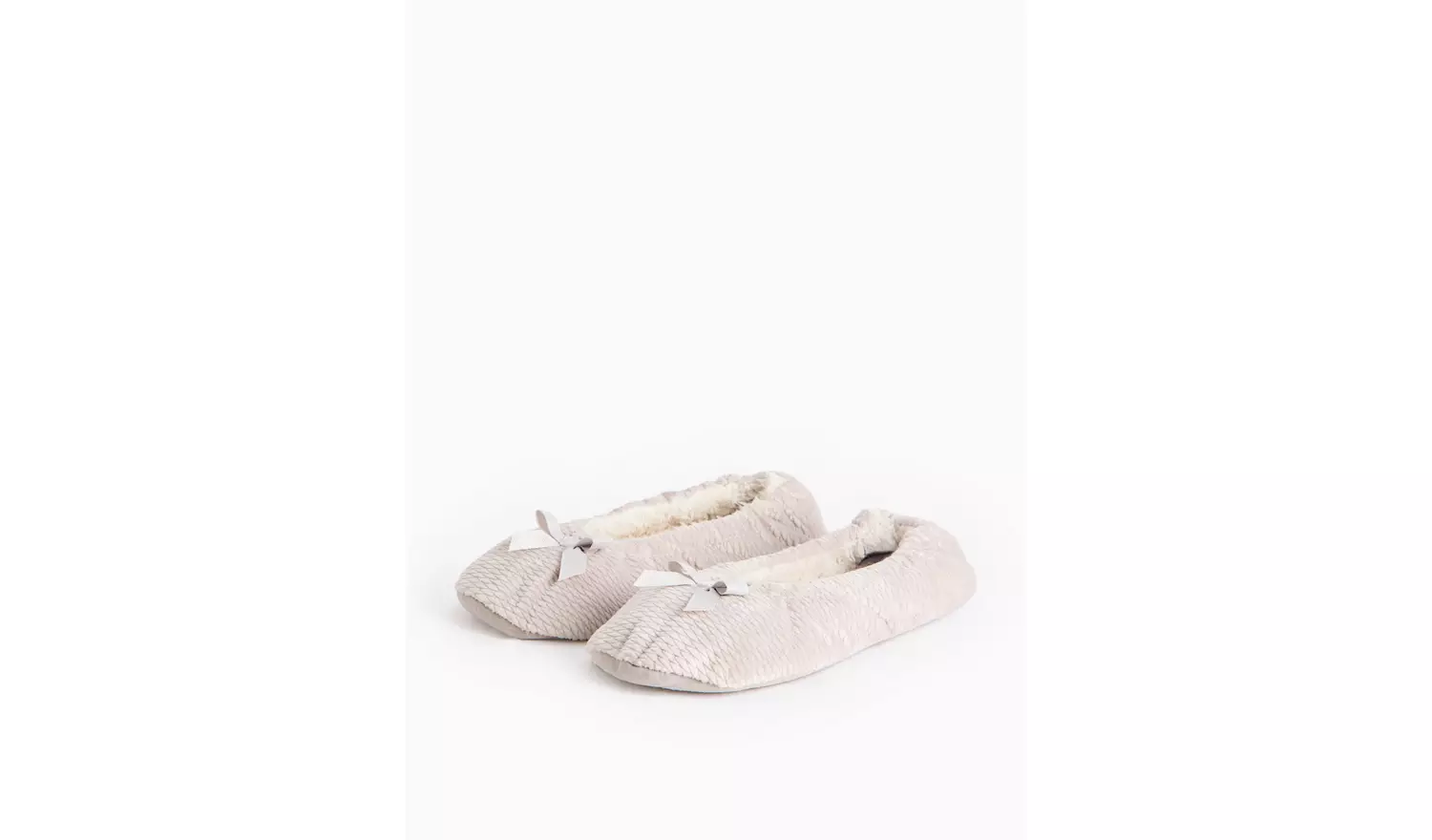 Grey Ballerina Slippers S