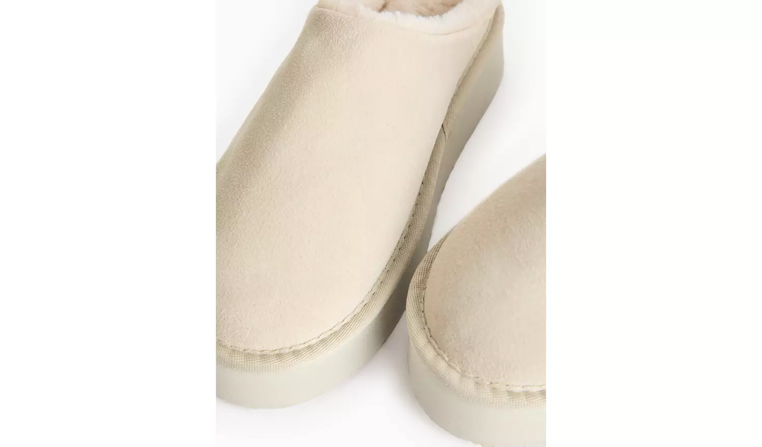 totes®Stone Suede Platform Mule Slippers S
