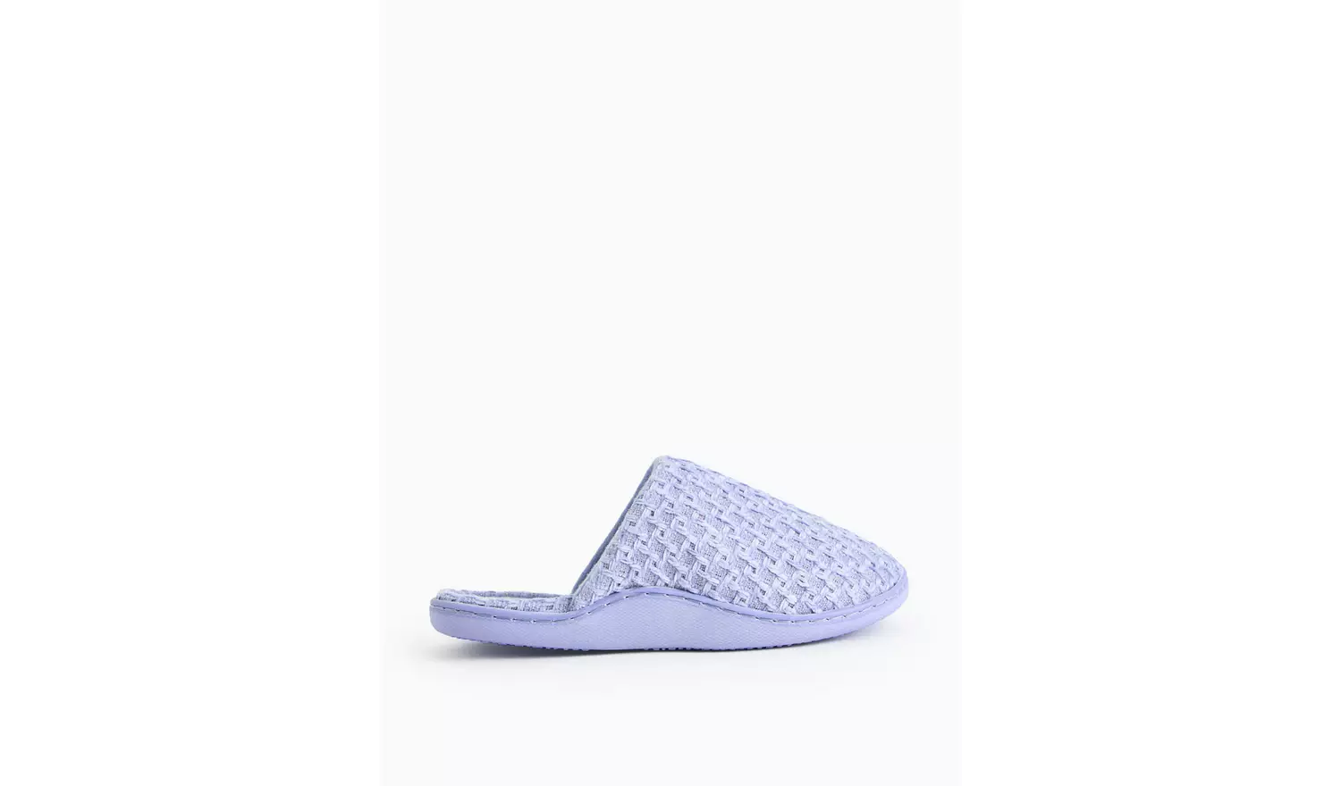 Lilac Waffle Sparkle Slippers S