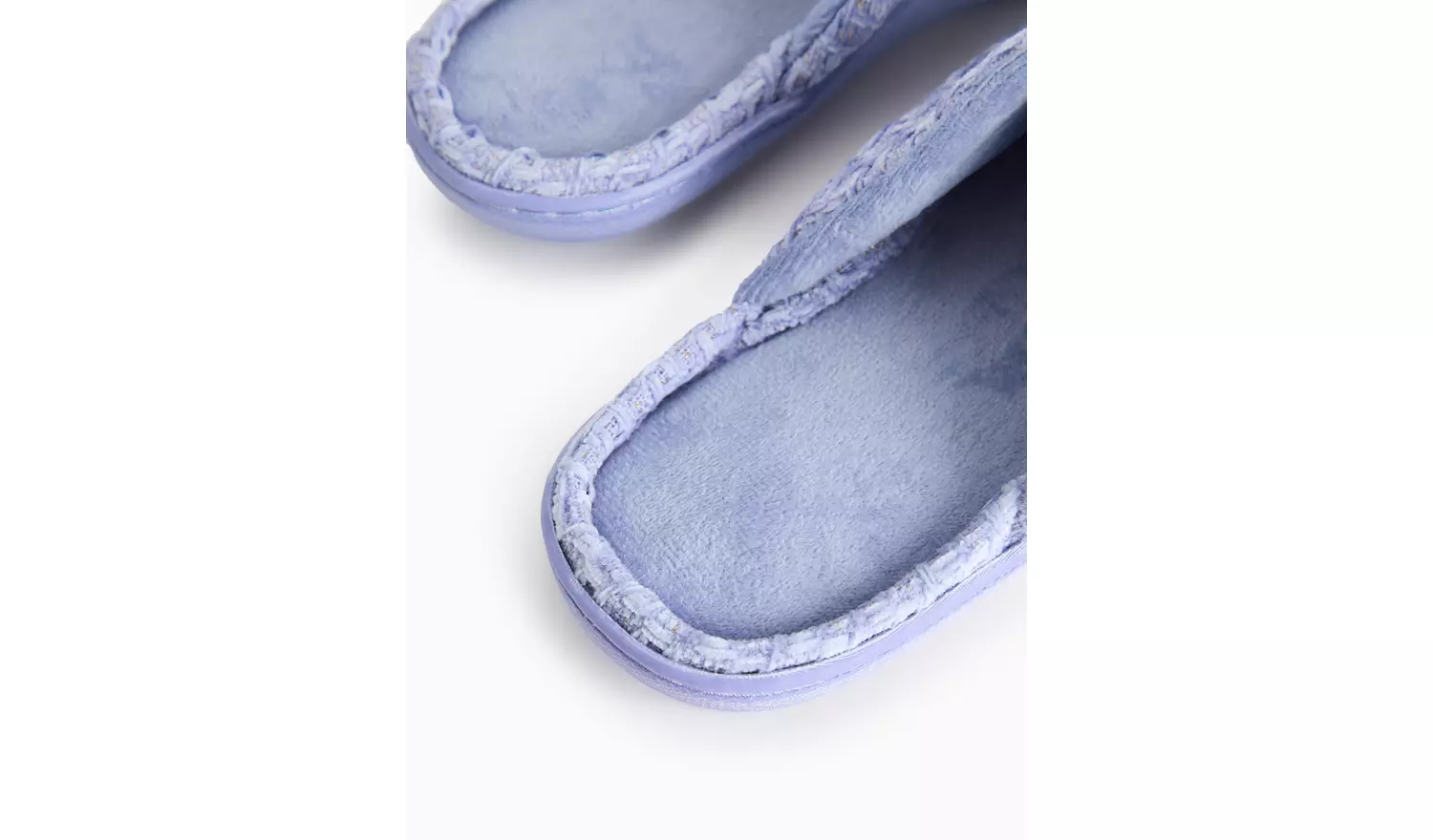 Lilac Waffle Sparkle Slippers M