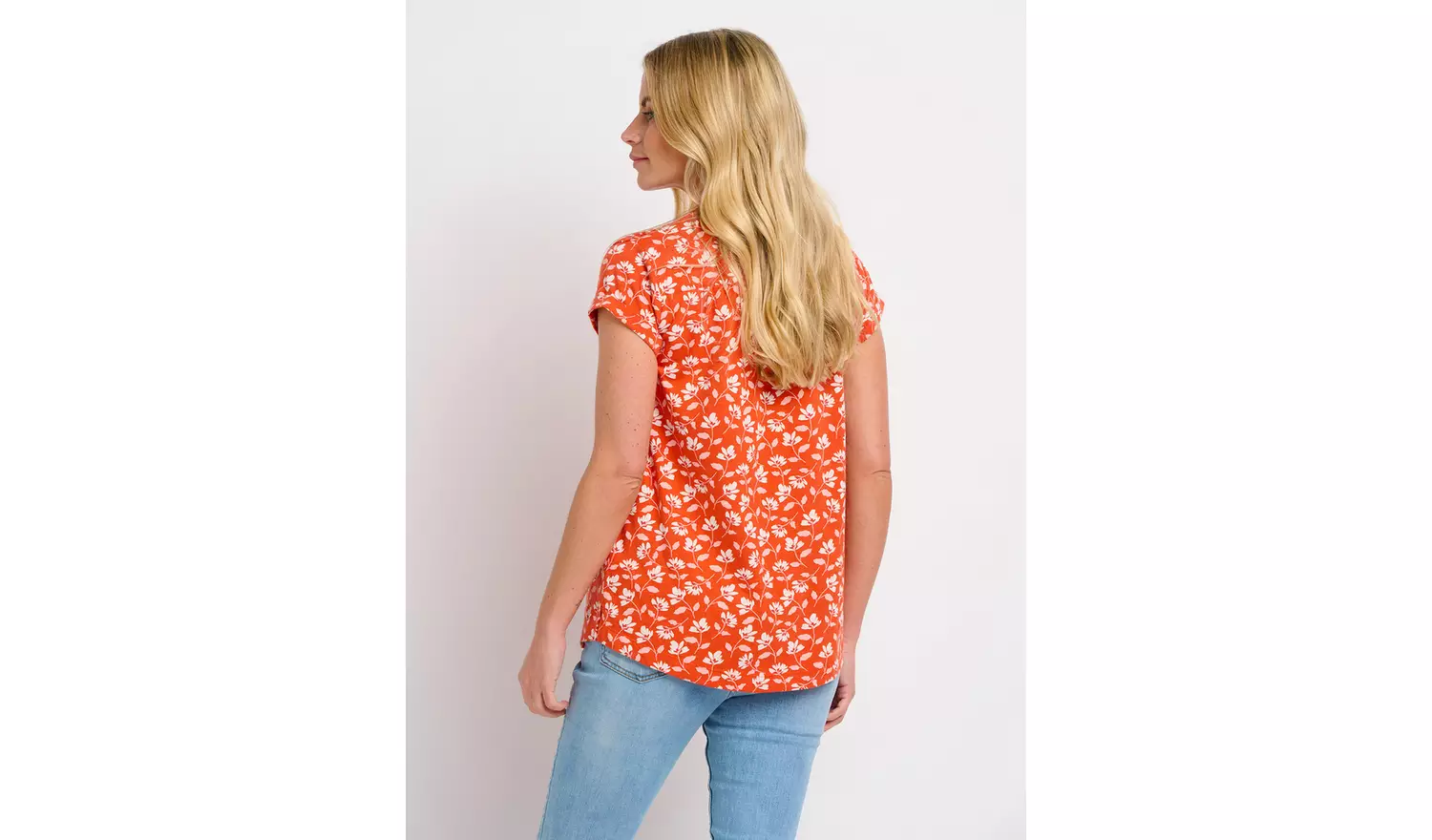BRAKEBURN Coral Floating Floral Blouse - 18