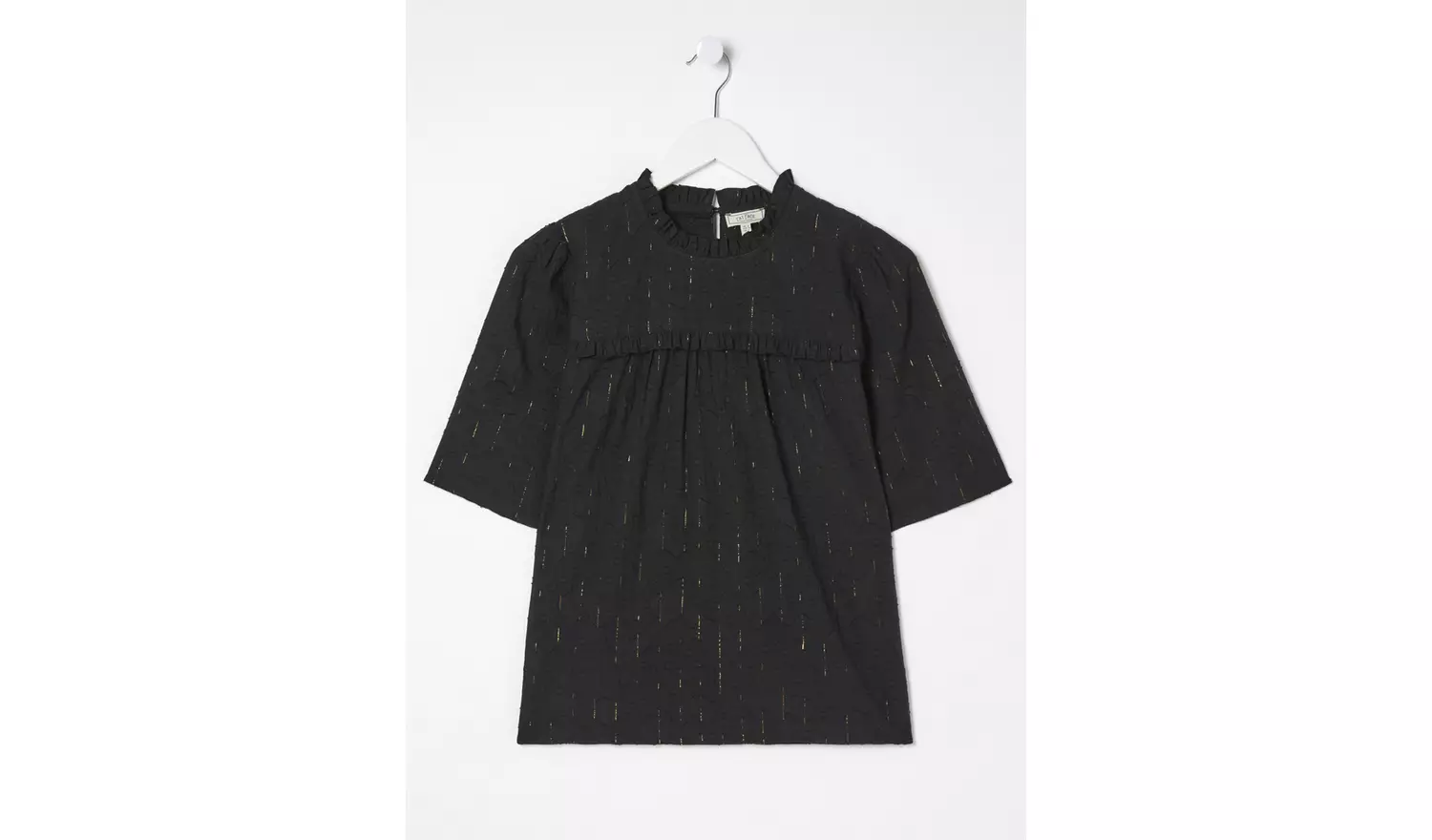 FATFACE Maggie Metallic Blouse 14