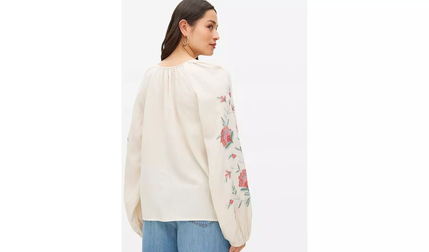 Cream Embroidered Blouse 20
