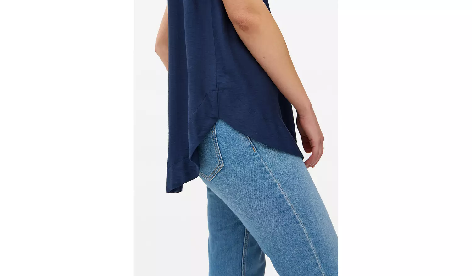 Navy Sleeveless Shell Top 14