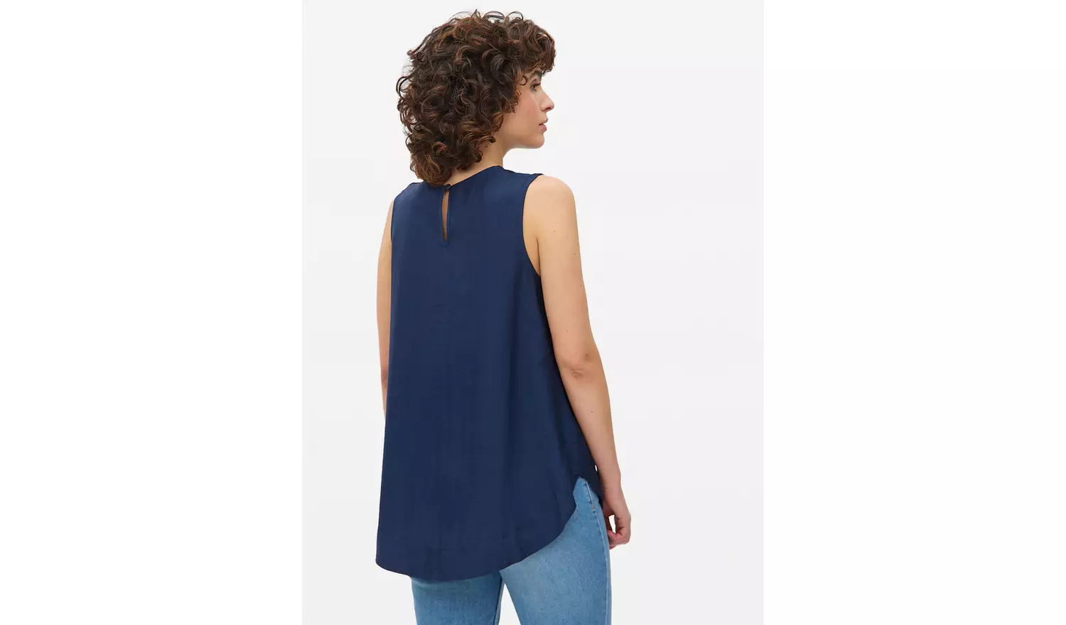 Navy Sleeveless Shell Top 10