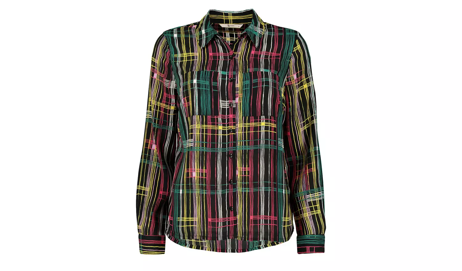 Multicoloured Geometric Print Long Sleeve Shirt - 24