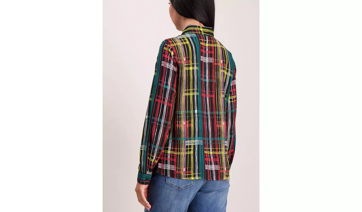 Multicoloured Geometric Print Long Sleeve Shirt - 24